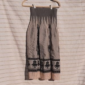 Strapless Black and Gold Sundress